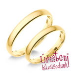 3SD Sárga arany Klasszikus Karikagyűrű