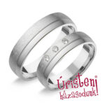 HR163C Karikagyűrű Cirkónia Kövekkel