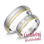 HR228C Karikagyűrű Cirkónia Kövekkel