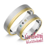 HR249B Karikagyűrű Gyémánt Kövekkel