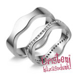 UH037C Karikagyűrű Cirkónia Kövekkel