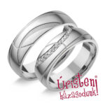 UH054C Karikagyűrű Cirkónia Kövekkel