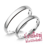 3FD Fehér arany Klasszikus Karikagyűrű