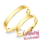 3SL Sárga arany Klasszikus Karikagyűrű