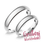 4FD Fehér arany Klasszikus Karikagyűrű