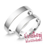 4FL Fehér arany Klasszikus Karikagyűrű