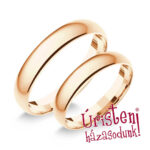 4RD Rozé arany Klasszikus Karikagyűrű