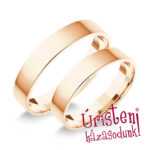 4RL Rozé arany Klasszikus Karikagyűrű