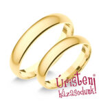 4SD Sárga arany Klasszikus Karikagyűrű