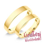 4SL Sárga arany Klasszikus Karikagyűrű