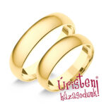 5SD Sárga arany Klasszikus Karikagyűrű