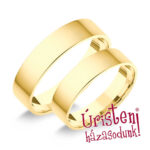 5SL Sárga arany Klasszikus Karikagyűrű