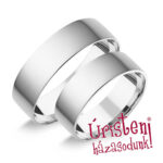 6FL Fehér arany Klasszikus Karikagyűrű