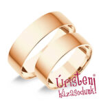 6RL Rozé arany Klasszikus Karikagyűrű