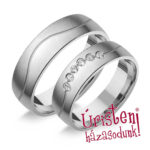 UH102C Karikagyűrű Cirkónia Kövekkel