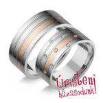 UH710C Karikagyűrű Cirkónia Kövekkel