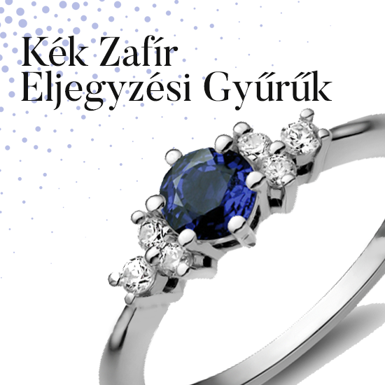 Kék Zafír Eljegyzési Gyűrűk
