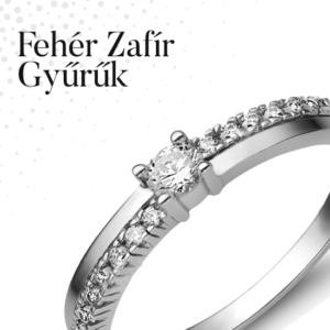 Fehér Zafír Gyűrűk