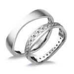 UH213C Karikagyűrű Cirkónia Kövekkel